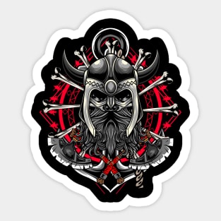 Viking Skull 5.1 Sticker